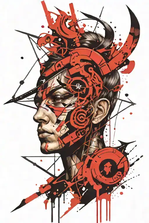 Zodiac Face Sagittarius