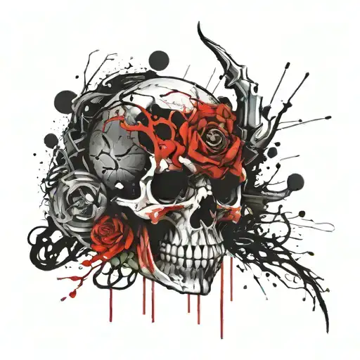 Demon Death Blood Darkness Skull