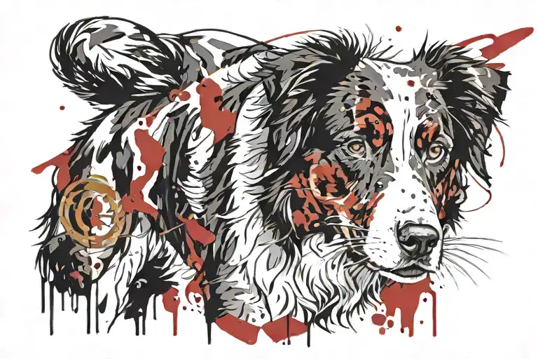 Mini Australian Shepherd Hanging