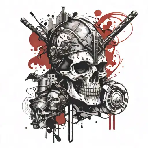 The Knight With The Crti Skull