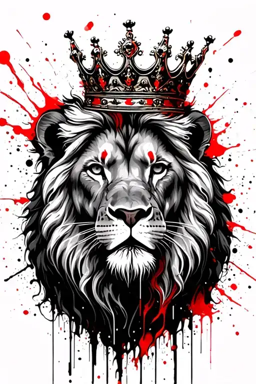 Lion Wearing A Crown