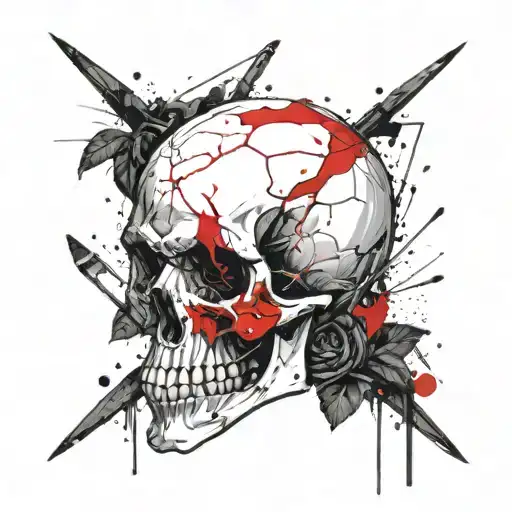 Skull Who Has Blood