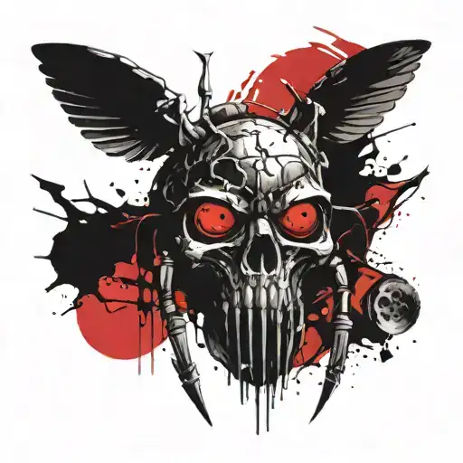 A Scarab With A Skull