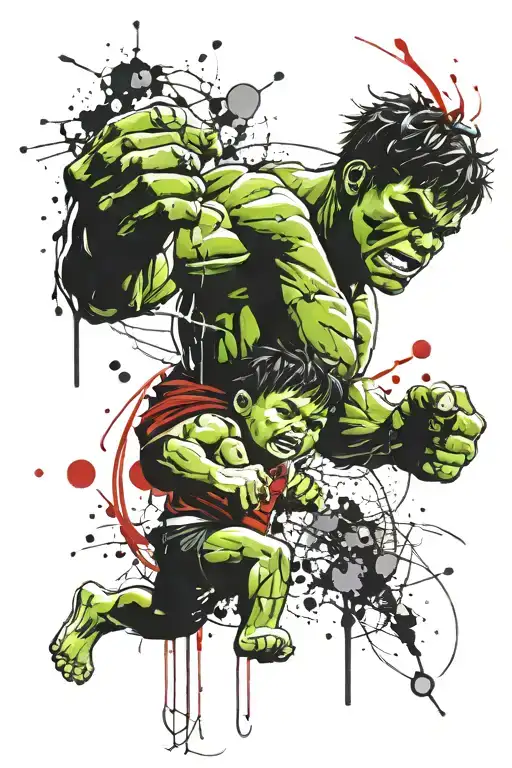 Baby Hulk Fighting