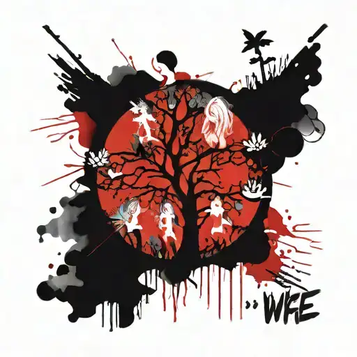 Family Tree With Names Of Children And Wife And Son