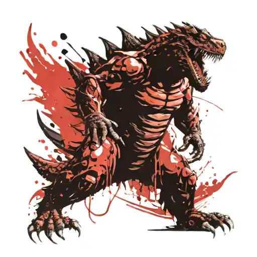 Godzilla Playing Dodgeball