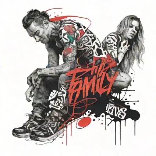 Lettering With Family Sitting