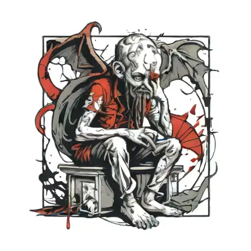 Cthulhu Child Sitting