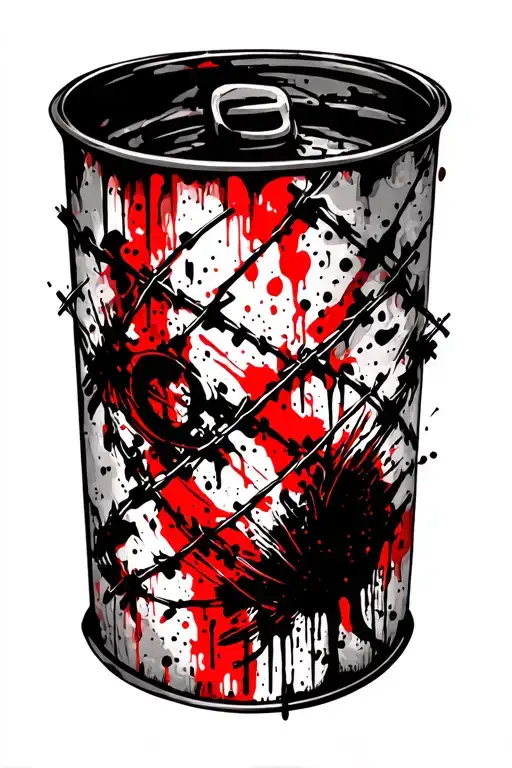 Red And Black Barb Wire