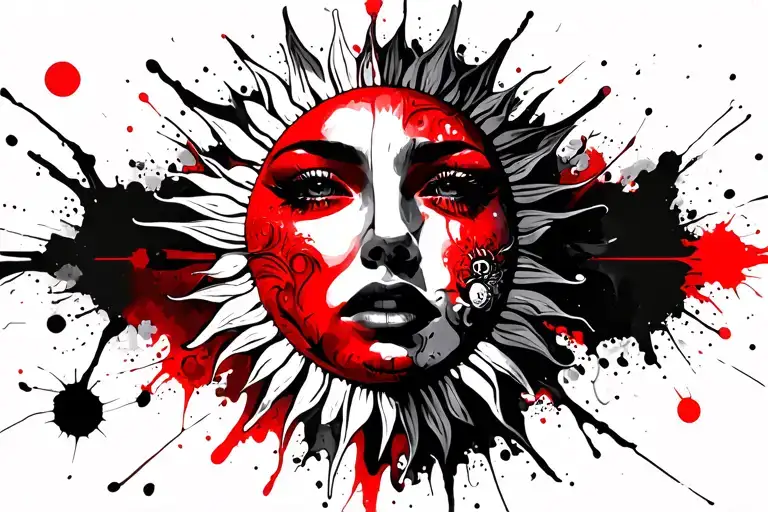 Sun Face Psychedelic