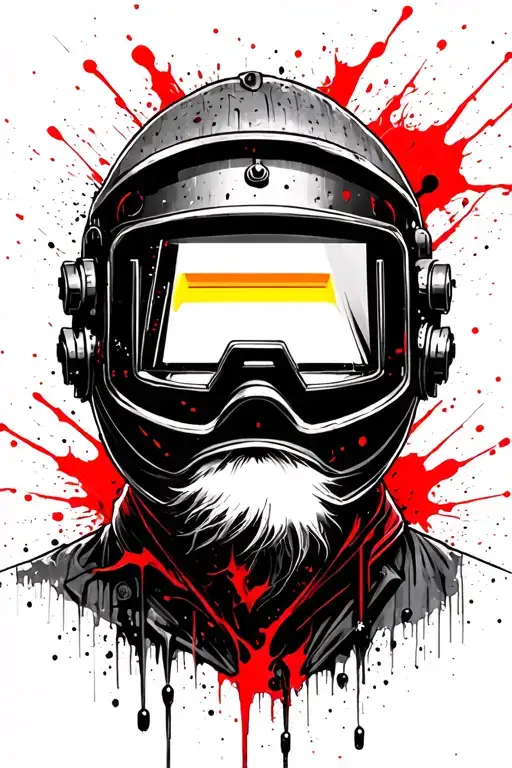 Harry Potter In A Welding Helmet