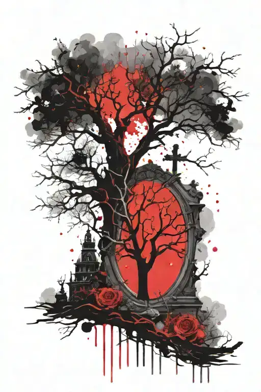 Bonaparte Cemetary Symbol Tree