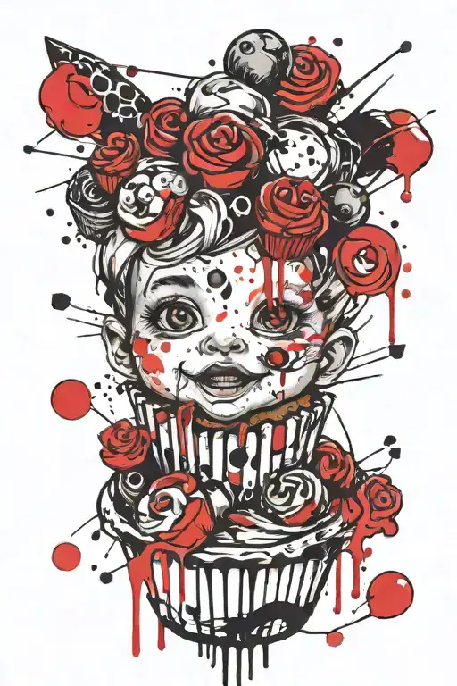 Baby With A Smiling Muffin