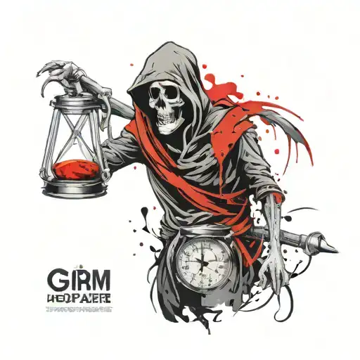 Grim Reaper Hourglass