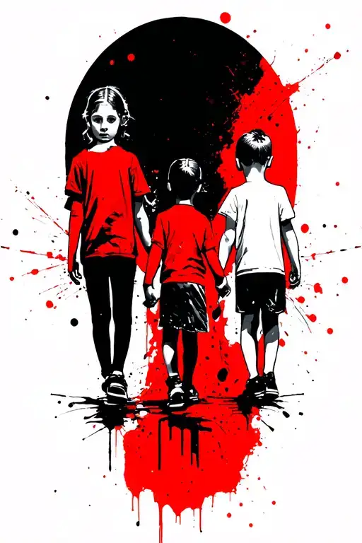 Name Of 3 Children Holding Hands