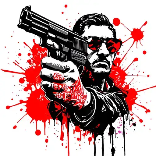 Gangster With A Gun That Says Aff