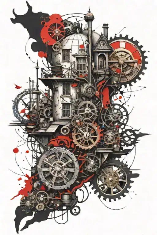 Architecture Nature Steampunk Inspired