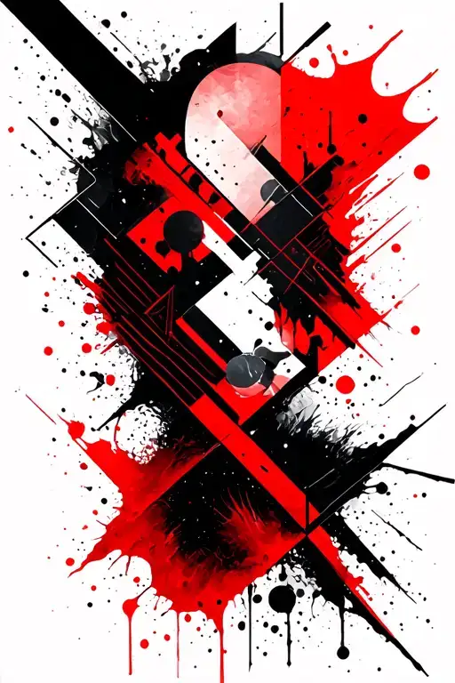 Abstract Geometric Design Sleeve