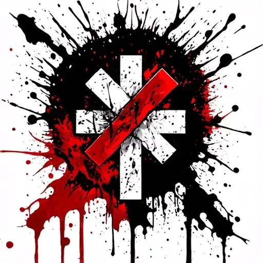 Cross And A Symbol Of Ptsd And Going Through Hard Times