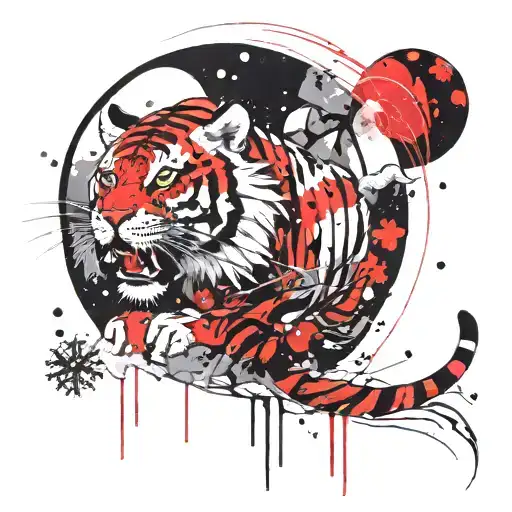 Saturn And Snow Tiger