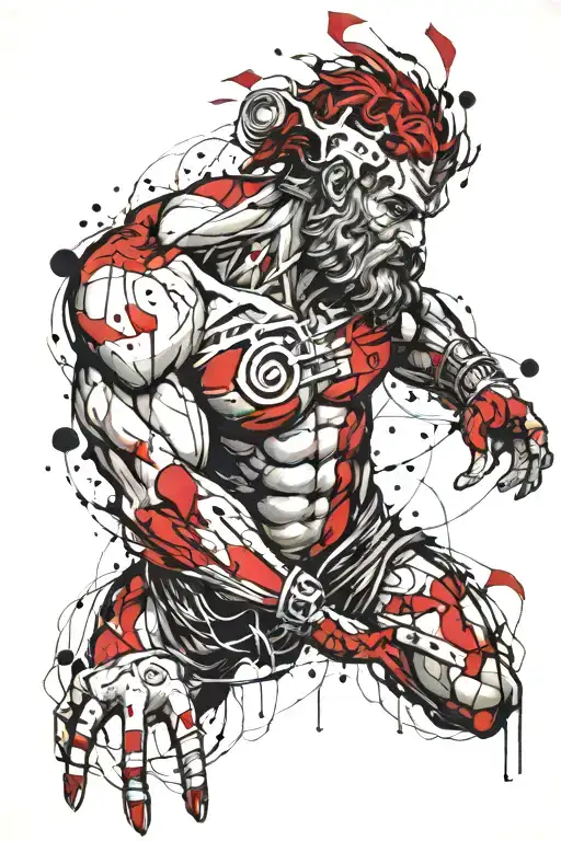 Atlas Holding The World Greek Mythology Inspired