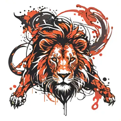 A Lion Tattoo With My Mother's Name Zeynep In It