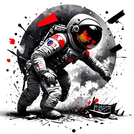 Crazy Astronaut Falling