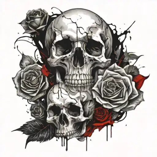 Skull And Roses