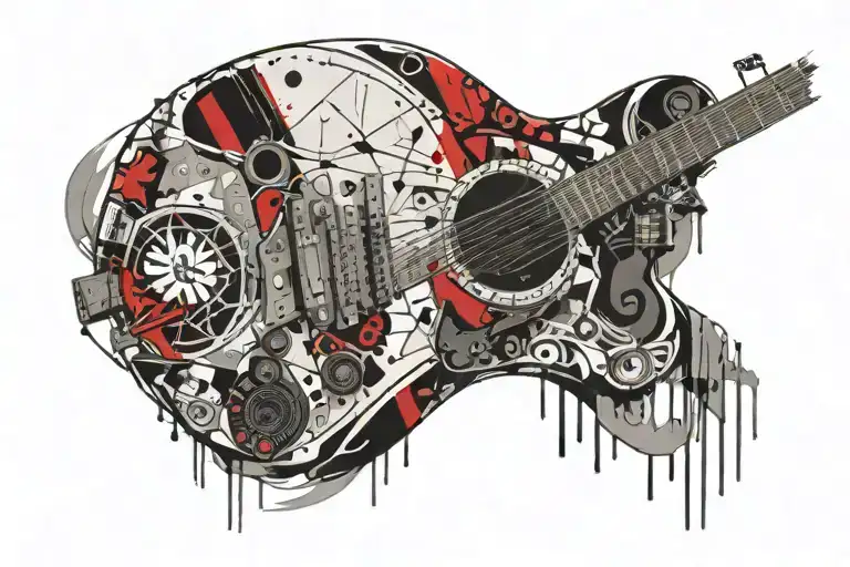 Acoustic Millennium Falcon Guitar