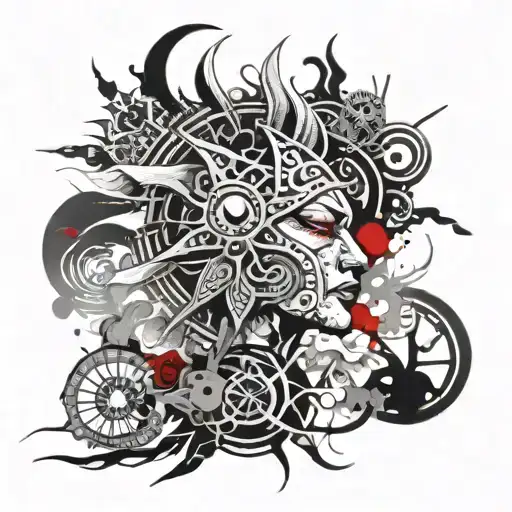 Sun Tribal Smoke Surrounding Them