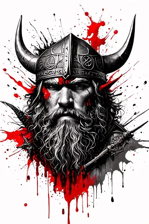 Viking With Runes