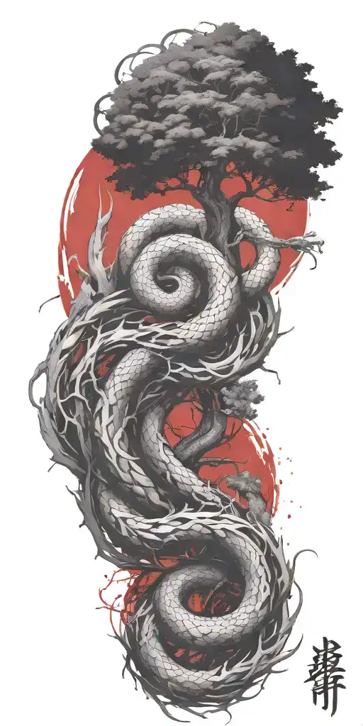 Yggdrasil With Jormungandr