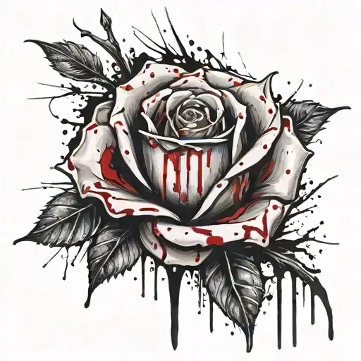 Rose Of Blood Dripping From The Field