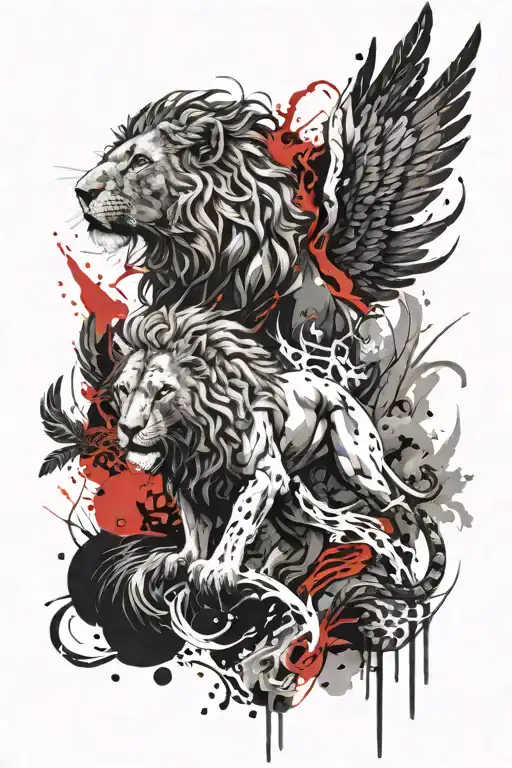 Lion And Phoenix