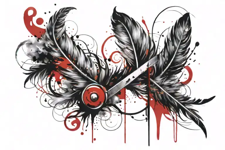 Feather And Infinity Sign