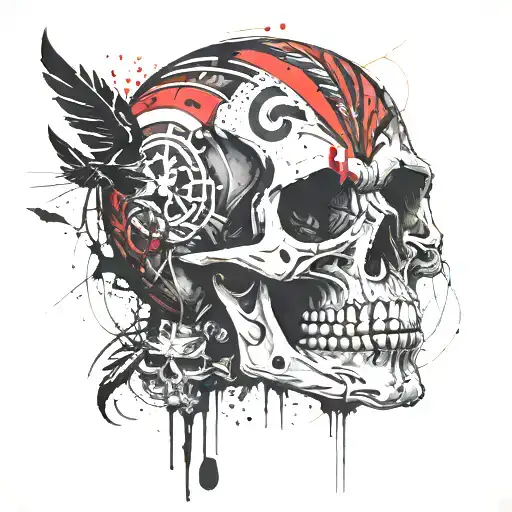 Tribal Skull