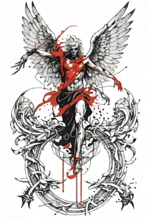 Arch Angel Defeating Lucifer