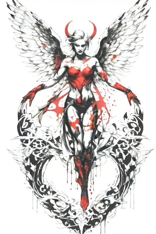 Arch Angel Defeating Demon