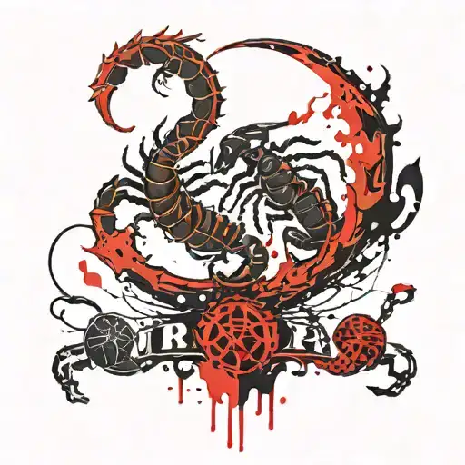 Libra And Scorpion With A Tail Of