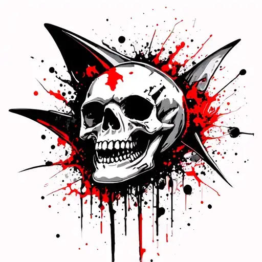 Skull With Sharkfin On Top