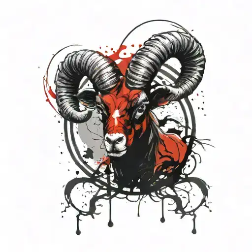 The Zodiac Sign Of Aries Tattoo For