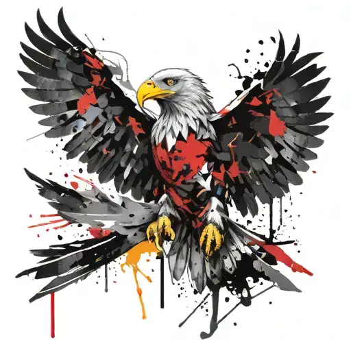 The Roman Eagle Soaring