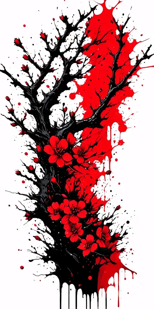 Sakura Branch Intertwined