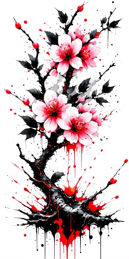 Sakura Branch Growing