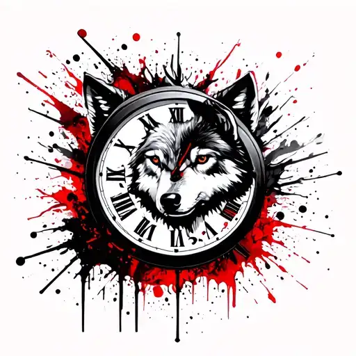 Wolf And Clock