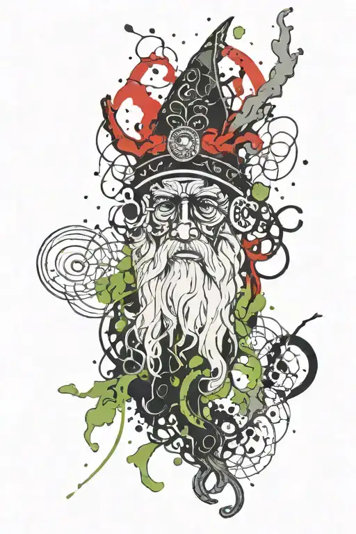 Odin Sign With Smoke And Nori Algae