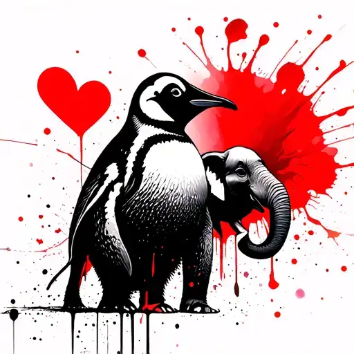Penguin And Elephant