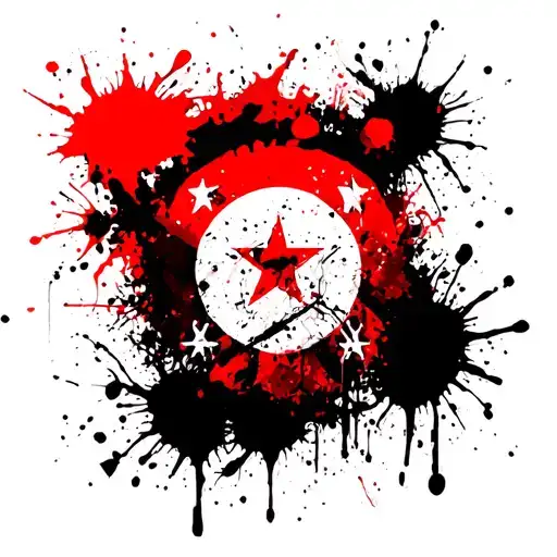 Phillipines Ttibal And Sign With Abstract Representation