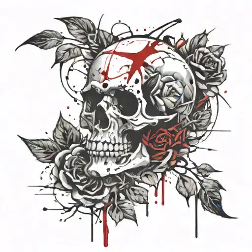 Skull And Roses
