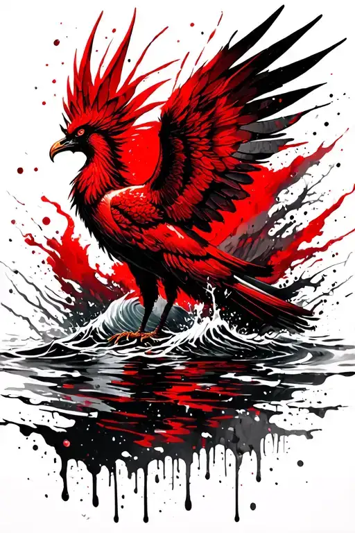 Phoenix Rising From The Water